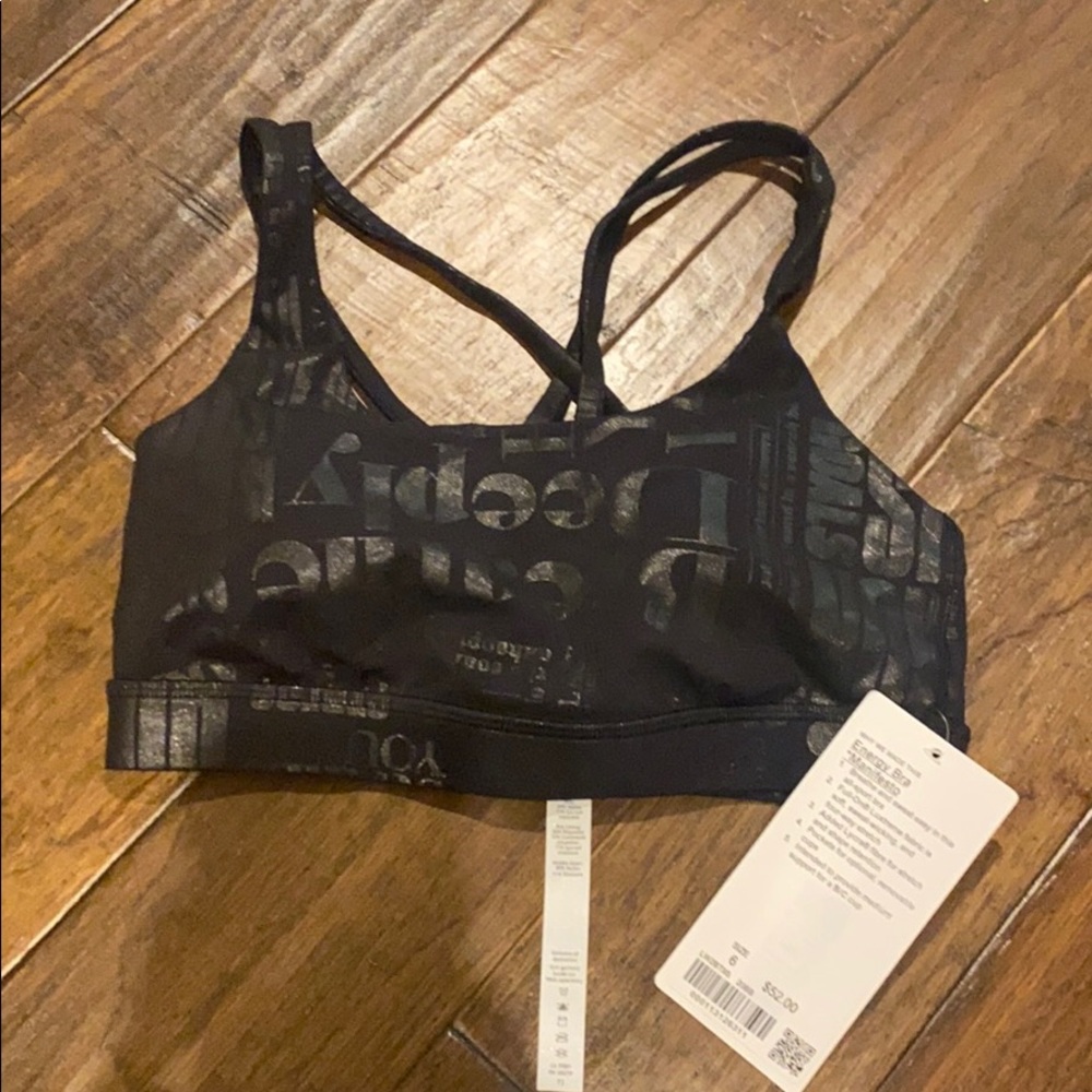 NWT special edition lulu energy bra *manifesto